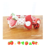 🍓いちごちゃんバージョン②リボン付き猫ちゃん首輪