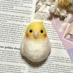 【送料無料】羊毛フェルト～オカメインコ～マグネット