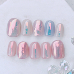 【SABON】nailhousejillme  オーロラ シルキー ニュアンスネイル 透け感ネイル 春 夏 くすみカラー ニュアンス