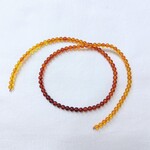 琥珀　ラウンドグラデーションカラー　4-4.5mm　約42cm連　※現品限り