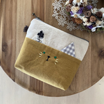 ネコちゃんといっしょ　16cmファスナーポーチ　