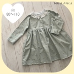 ♥100!  ＊ドルマンスリーブワンピース＊ mini flower 80〜110cm