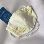 ✨🔹洗えて綺麗続くシルクリネン の パーティー＆ウエディング　🔹美マスク　ラ フルール ブランシェ《le fleur blanche》抗菌クレンゼ　抗菌99%以上のウイルス抑制　◎