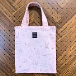 SALE❣️淡ピンクのファンシープリントのミニトート