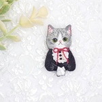 猫の刺繍ブローチ  〜可愛いあの子〜