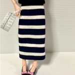 ボーダータイトスカート.ドール洋服(22センチドールの洋服