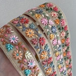春色先取り🌷インド刺繍リボンのショルダーストラップ