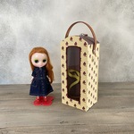 ミディブライス（約２０センチドールサイズ）用ドールバッグ（ドーム型）黄色