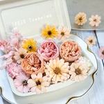[新色/送料無料]プリザの花箱✿Peach Fizz ピーチフィズ 花材セット 詰め合わせ プリザーブドフラワー ドライフラワー