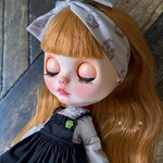 ＊Mitten＊outfit   〈U〉ピンクワンピース　黒エプロンセット