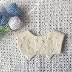 花柄刺繍スタイ