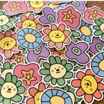 ＊ヘンテコお花シール＊