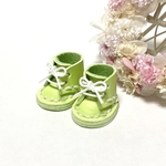 ＊送料無料＊mini☆mini ミニチュアひも靴⑦（ライム）