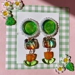 🍬KANI×FLOWERキャンディーイヤリング・ピアス(ベジタブル)🥕