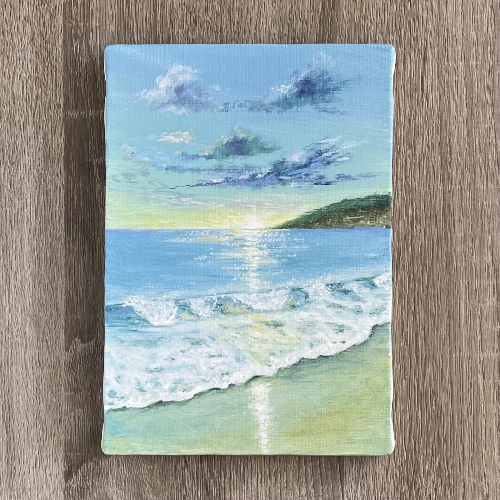 原画 絵本の1場面のような アクリル絵画 絵画 la-campanella
