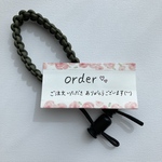 【order♡】バッグにつける♡アウトドアコード　マグホルダー　ブラック×アーミーカモ