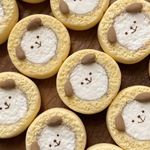 こいぬさんのロールケーキ（ブローチ）