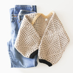 ちょうどよいクロシェボレロ 12 Crochet bolero(７分袖)/ クロシェ かぎ針