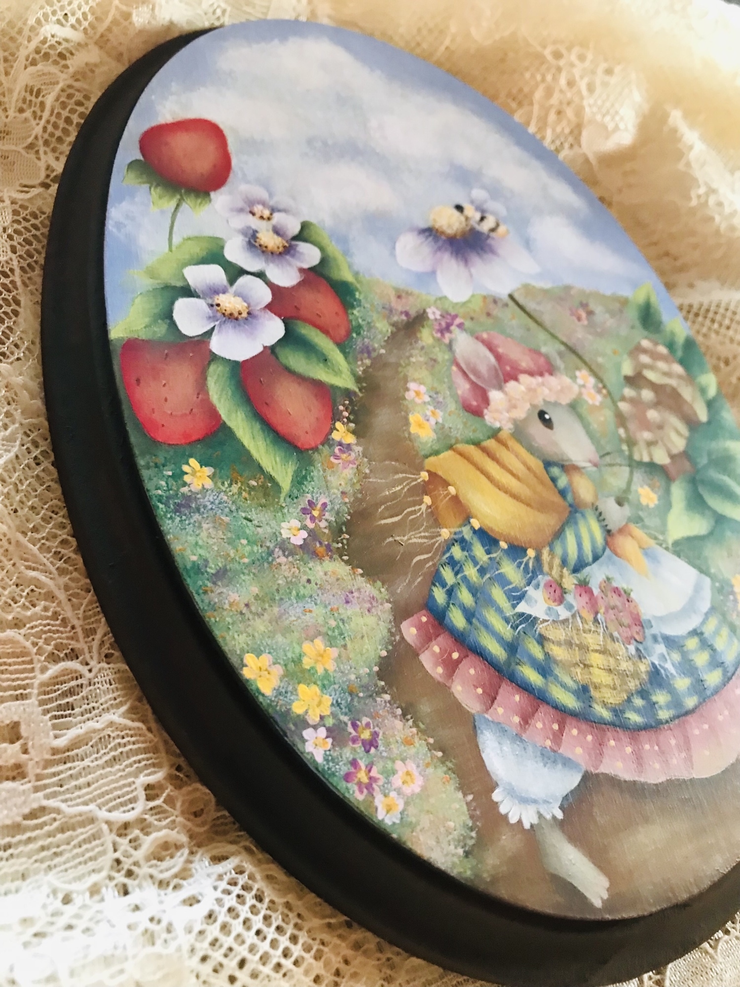 トールペイント作品・ねずみさん Amazon.co.jp: トールペイント作品大きなトレーねずみさん