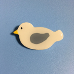 【送料無料】とりさん🐦の陶器風ブローチ