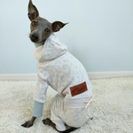 オーダー犬服 フロッキーレオパード ロンパース 