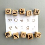 【2つ選べる！計10種類】スケジュールはんこ　手帳スタンプ　体重計のハンコなど