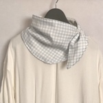 再販☆ネッククーラー 首焼け防止ストール(ブルーグレーチェック)