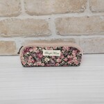 コンパクトで大人可愛い布メガネケース花柄ピンクローン