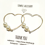 【再販2】♡ハートフープピアス♡