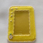 トレカケース　トレカケースデコ　デイジー　ビーズ刺繍