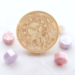 シーリングスタンプ　薔薇と時計　スタンプヘッド