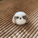 シーズーのブローチ