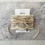 【再販】【人気】インド刺繍　リボン　ラップリボン　ポニーフック　ヘアアクセサリー