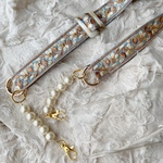 【新色】iro 刺繍リボンのショルダーストラップ 30mm幅