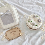 【あみぐるみ】box付き.刺繍のお花ケーキ