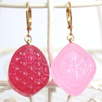 ドロップCandyピアス:) いちご・ピーチ味