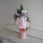 お供え花　・　パンナコッタピンク
