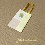 と～っても小さい縦長トートバッグ(ミモザ柄〜グレイ)