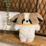 オーダー品　ほっこりわんこ　パーティカラーちゃん