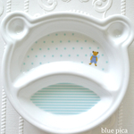 お名前入りクマさんキッズプレート