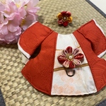 永遠ちゃん専用　L 桜の着物ハーネス　kugshop うさぎ着物　うさぎ服　うさぎドレス　うさぎ浴衣