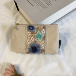 インド刺繍リボンのミニポーチ