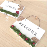 【オーダー ハンドメイド】表札  ウェルカムプレート ナチュラル 雑貨 壁掛け ルームプレート  ドアプレート