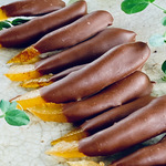 お祝いギフトにも❤️オーガニックピールチョコ＜綾日向夏ミルク＞(１袋50g)　白砂糖不使用　