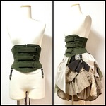 rucaバッカスコルセット／サス金具付き　モスグリーン