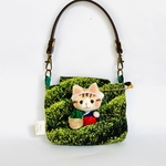 【５月】茶畑ポーチ◆茶摘猫ちゃん