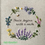 🌿ハーブリース『Peace begins with a smile♡』（平和は笑顔から生まれる）