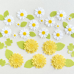 クラフトパンチ　お花と葉っぱのセット〜たんぽぽ　デイジー🌼アルバム　ペーパーフラワー