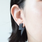 Thunder【レザーピアス】  “Black”