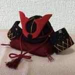 ちりめん細工:ちりめんのかぶと飾り(22)
